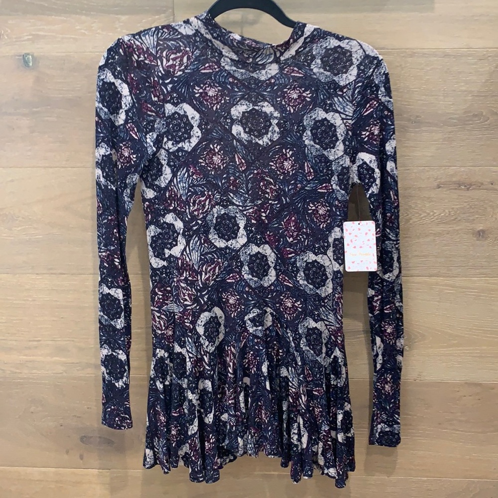 NWT Cotton Linen Annabelle TO Plumb Combo Dress